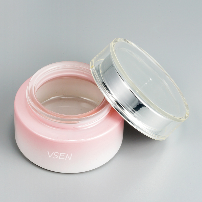 粉红色面霜瓶子私人定制 开云官方官网登录入口新款50g膏(图3)